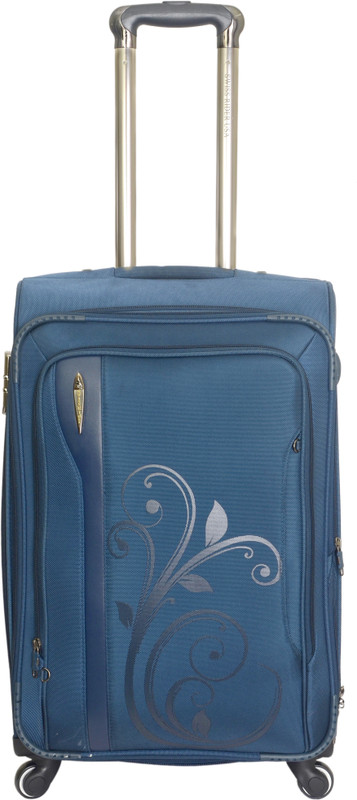 Swiss Rider Glamour Expandable Cabin Luggage - 21 inch(Blue)