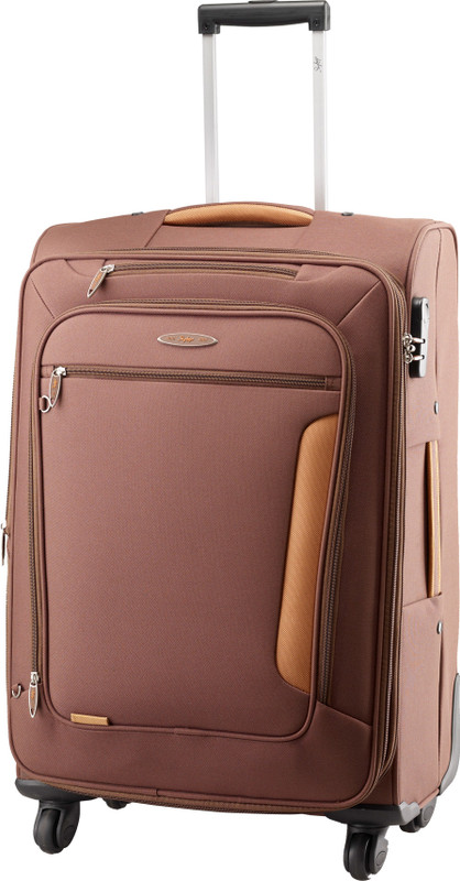 Skybags Vienna 4 Wheel Expander Strolley Suitcase - 59 cm(Brown)