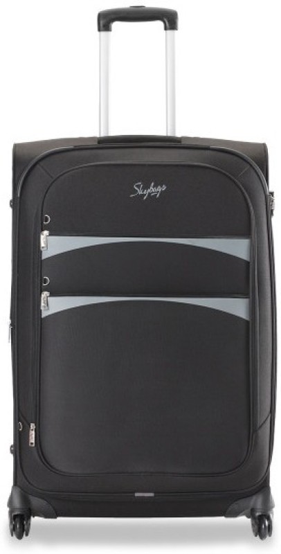 Skybags Rover 4W Strolly 57 Blk Expandable Cabin Luggage - 22 inch(Black)