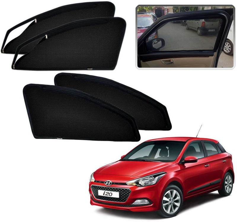 KOZDIKO Side Window Sun Shade For Hyundai Elite i20(Black)
