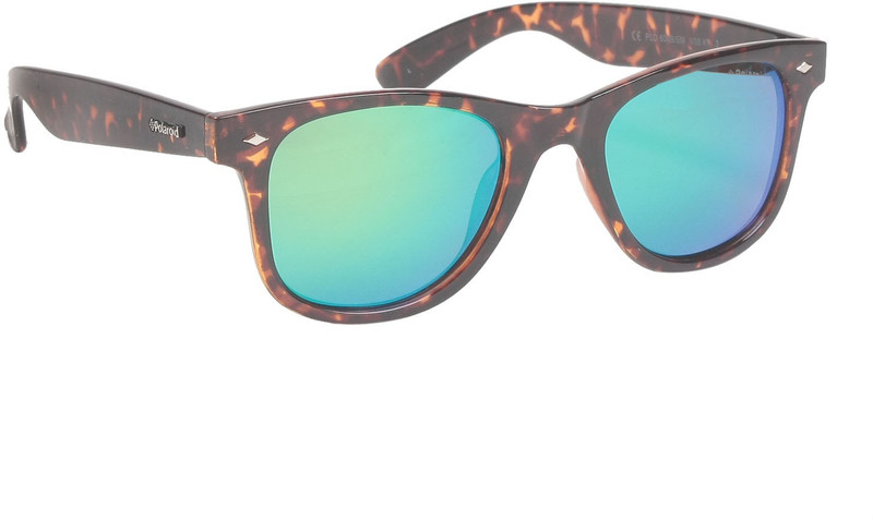 Polaroid Wayfarer Sunglasses(Grey, Green)