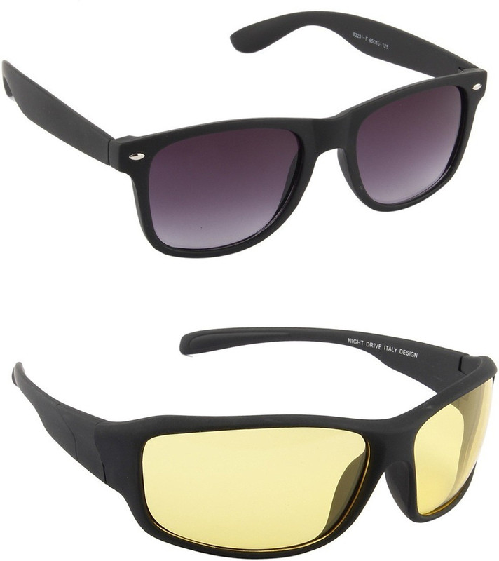 Irayz Sports Sunglasses(Black, Yellow)