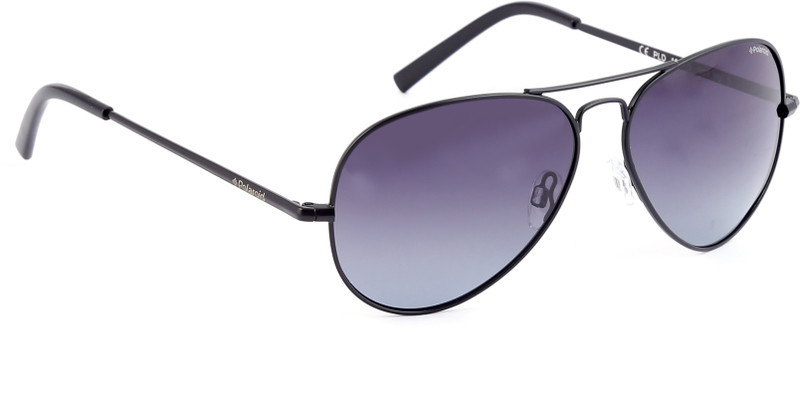 Polaroid Aviator Sunglasses(Blue, Grey)