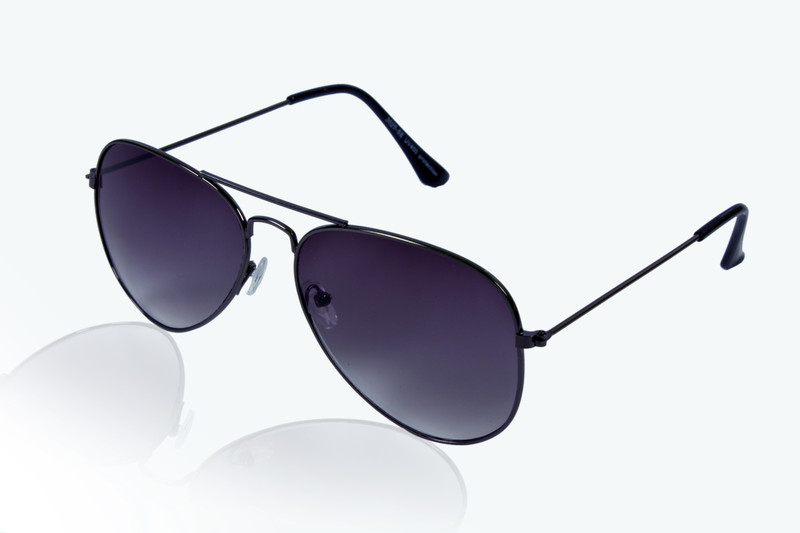 Glitters Aviator Sunglasses(Grey) image.