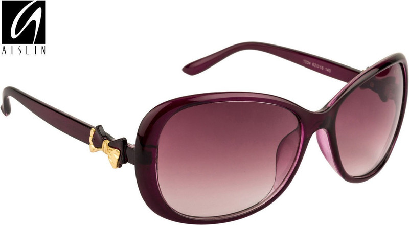 Aislin Over-sized Sunglasses(Violet, Black) Aislin Over-sized Sunglasses(Violet, Black)