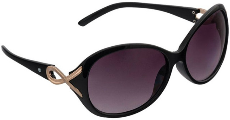 Glares by Titan Over-sized Sunglasses(Grey)