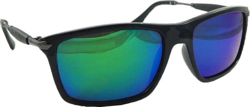 Riy Don Rectangular Sunglasses(Green, Blue)