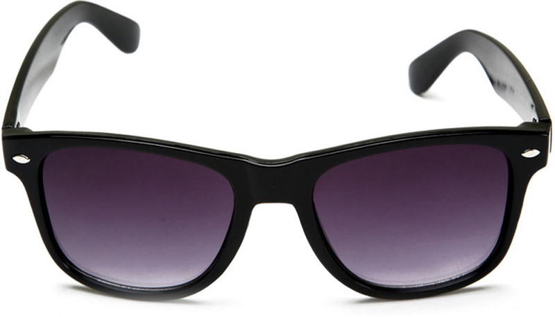 Ansh Fashion Wear Wayfarer Sunglasses(Violet, Black) Ansh Fashion Wear Wayfarer Sunglasses(Violet, Black)