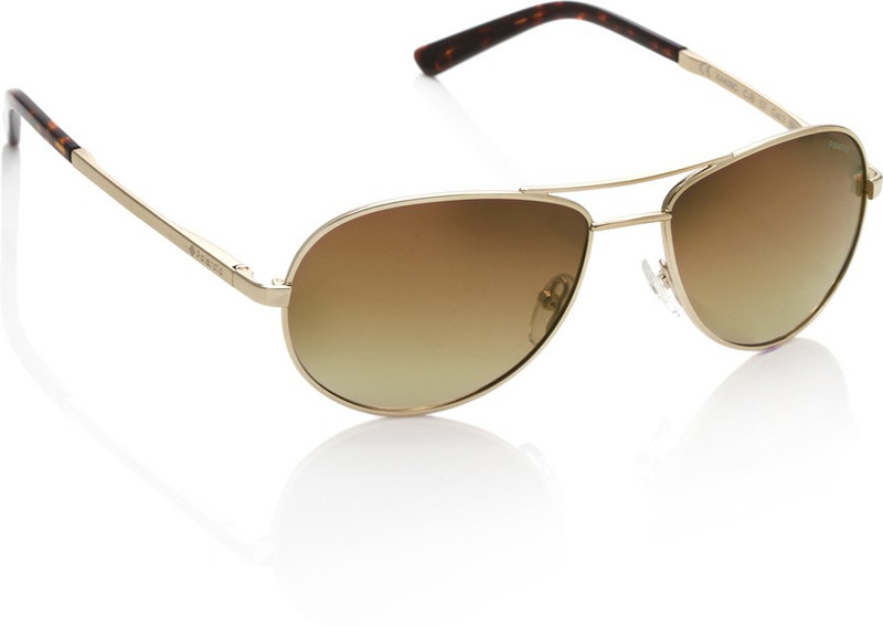 Polaroid Aviator Sunglasses(Brown)