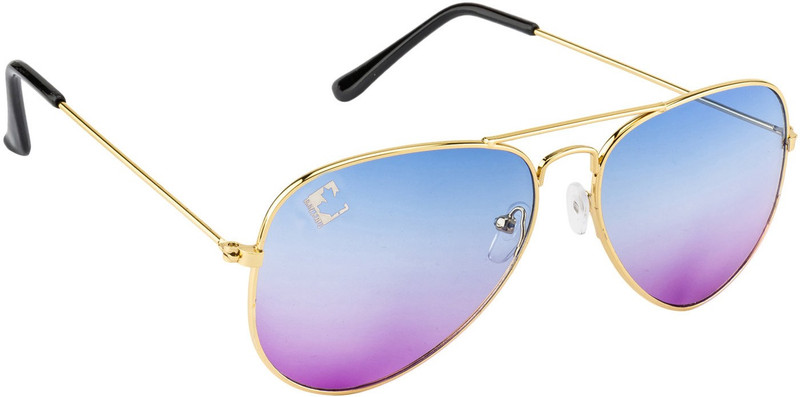 Clark N' Palmer Aviator Sunglasses(Blue, Violet)