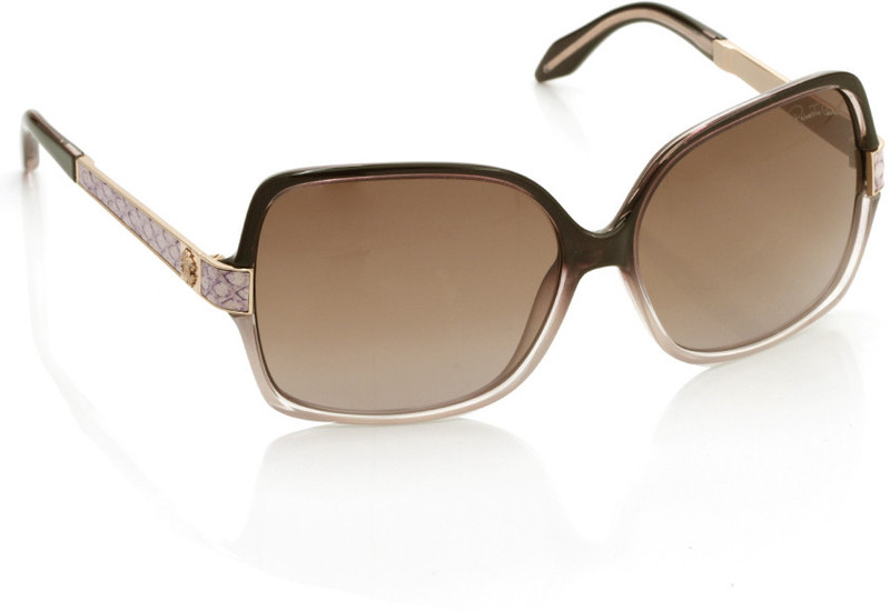 Roberto Cavalli Over-sized Sunglasses(Grey, Brown)