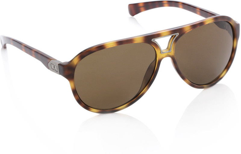 CK Jeans Oval Sunglasses(Brown)