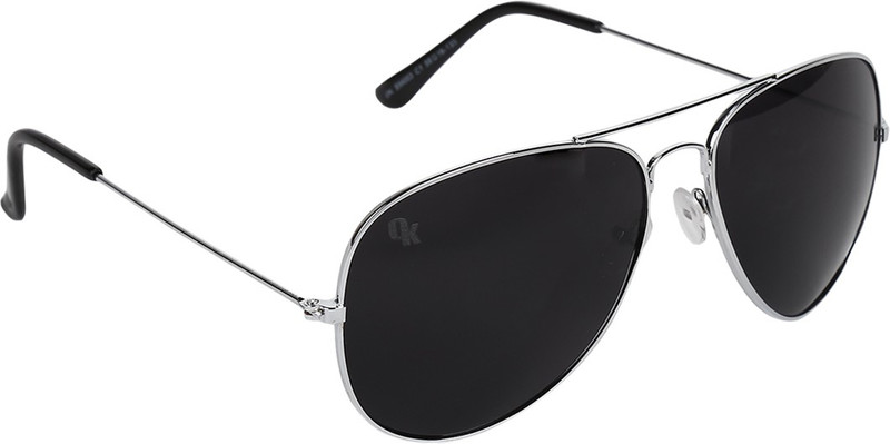 Opticalskart Aviator Sunglasses(Black)