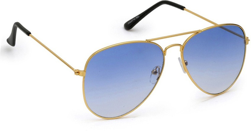 Silver Kartz Aviator Sunglasses(Blue)