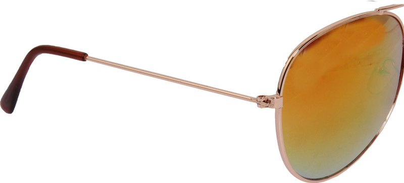 Veins Aviator Sunglasses(Brown)