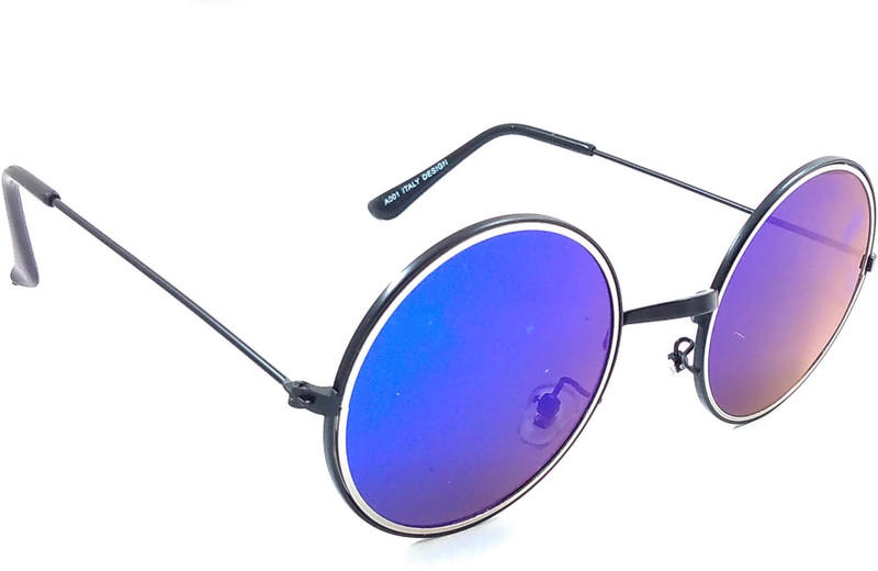 HE Round Sunglasses(Blue, Golden) HE Round Sunglasses(Blue, Golden)