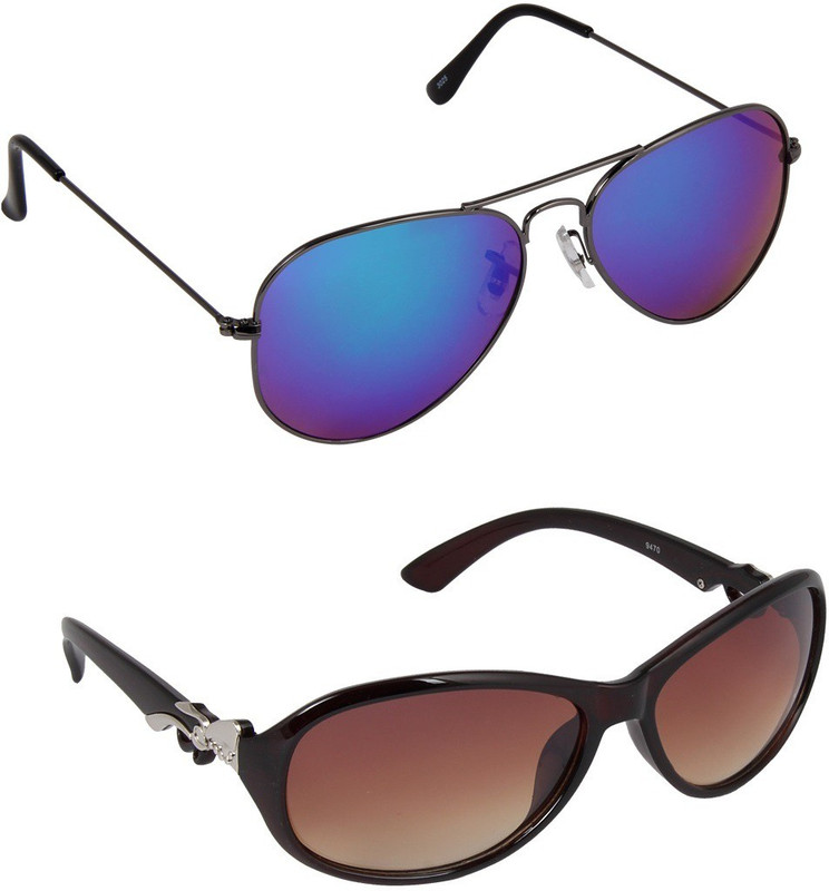 Nirosha Aviator, Wayfarer Sunglasses(Multicolor) Nirosha Aviator, Wayfarer Sunglasses(Multicolor)