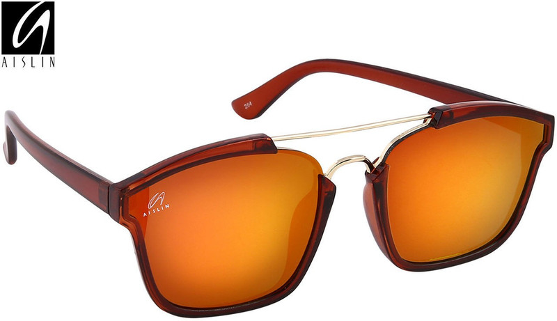 Aislin Wayfarer Sunglasses(Pink, Golden) Aislin Wayfarer Sunglasses(Pink, Golden)