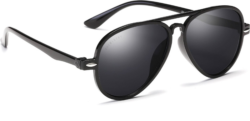 Chemistry Aviator Sunglasses(Black)