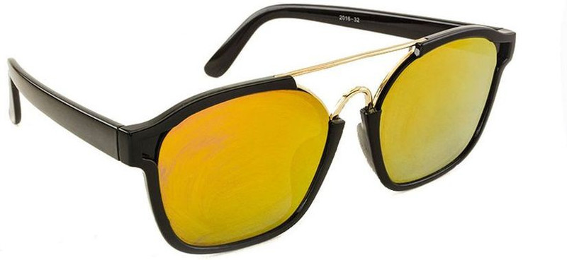Stacle Rectangular Sunglasses(Yellow)