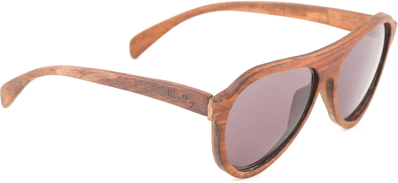 Wood Eye Aviator Sunglasses(Grey)