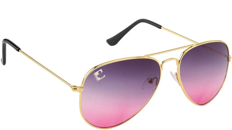 Clark N' Palmer Aviator Sunglasses(Violet, Pink)