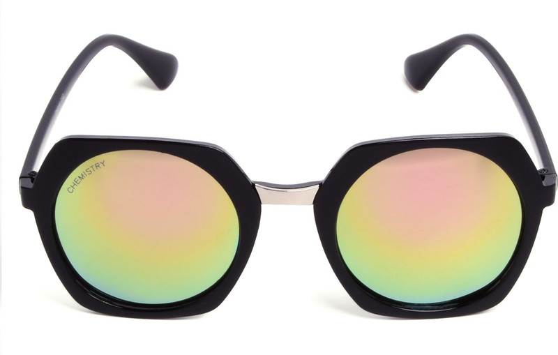 Chemistry Round Sunglasses(Pink)