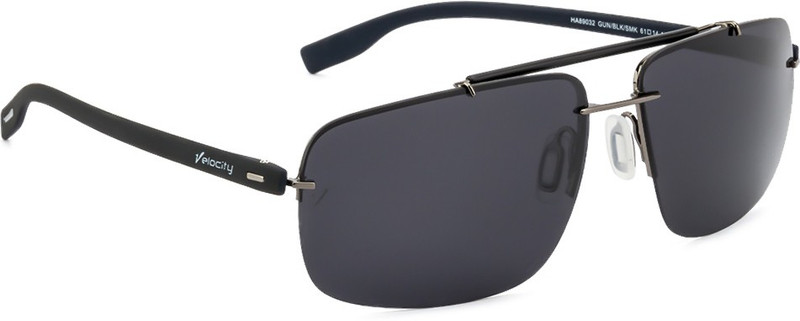 Velocity Rectangular Sunglasses(Black) Velocity Rectangular Sunglasses(Black)
