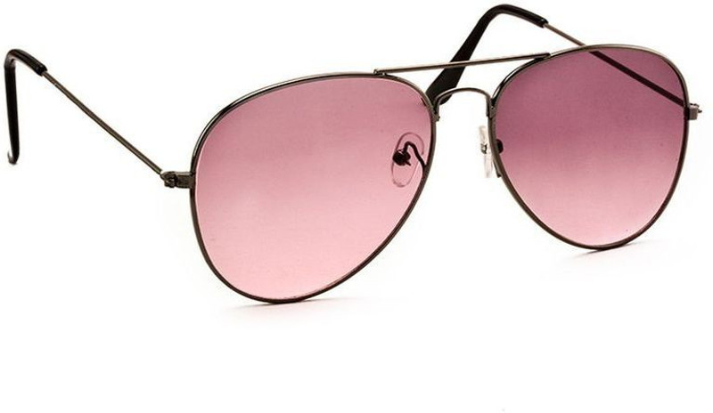 Stacle Aviator Sunglasses(Red, Pink)
