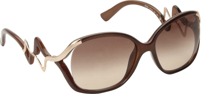 Emilio Pucci Oval Sunglasses(Brown)