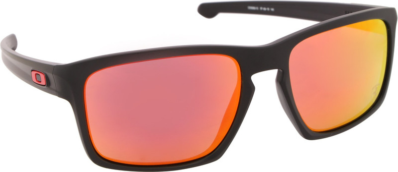 Oakley SLIVER Wayfarer Sunglass(Red, Orange)