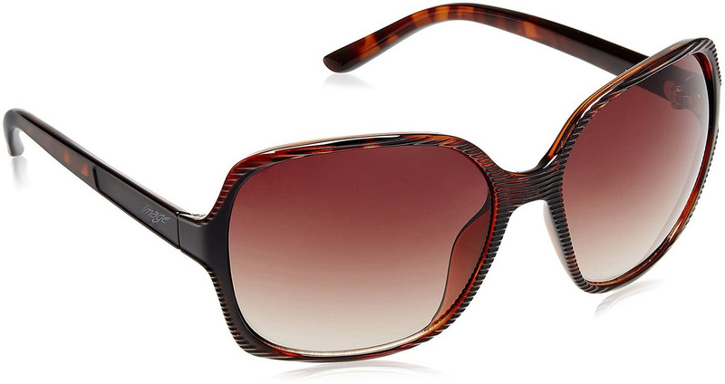 Image Over-sized Sunglasses(Brown)