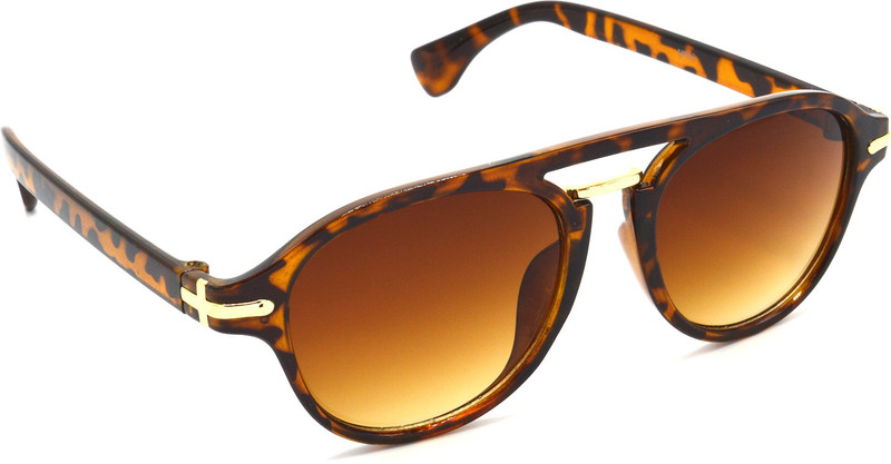 Hrinkar Round, Wayfarer Sunglasses(Brown)