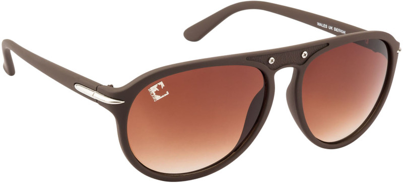 Clark N' Palmer Aviator Sunglasses(Brown)