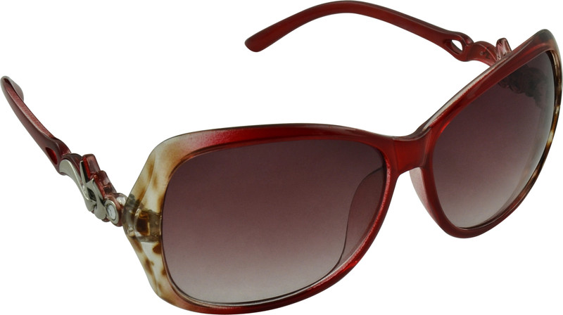 Rockford Over-sized Sunglasses(Red)