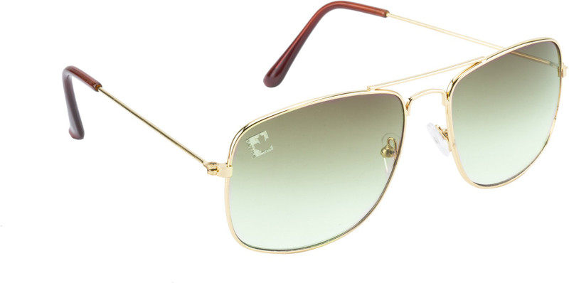 Clark N' Palmer Rectangular Sunglasses(Green)
