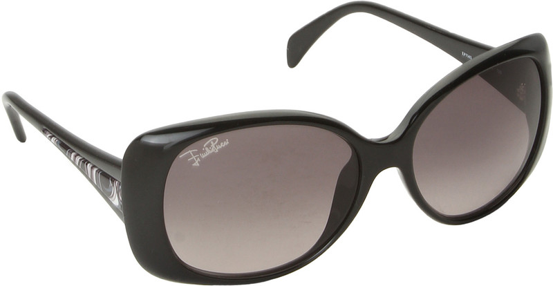 Emilio Pucci Oval Sunglasses(Grey, Pink)