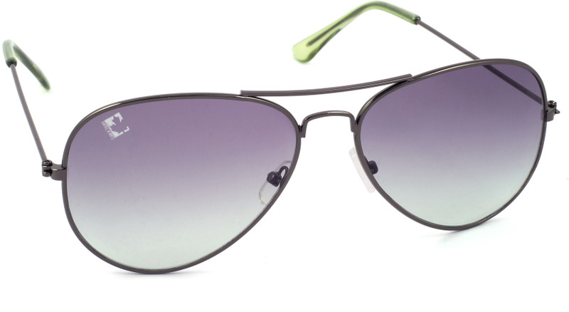 Clark N' Palmer Aviator Sunglasses(Grey, Clear)