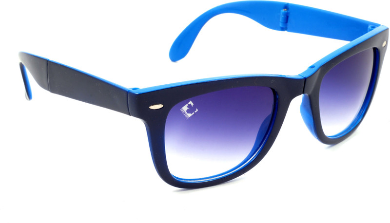 Clark N' Palmer Wayfarer Sunglasses(Blue, Clear)