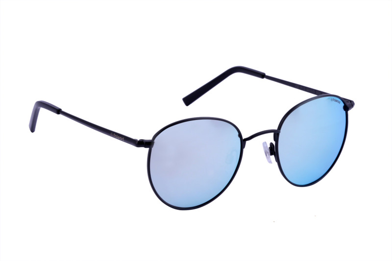 Polaroid Round Sunglasses(Blue, Blue)