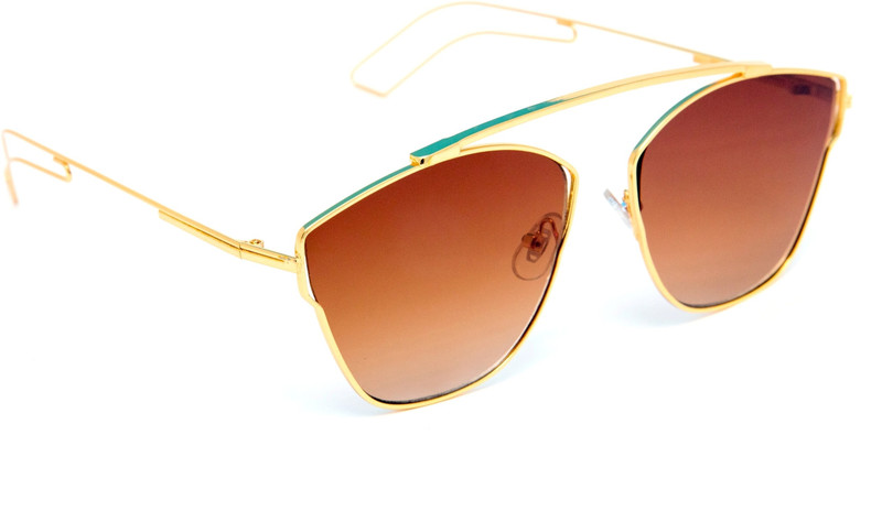 TheWhoop Aviator Sunglasses(Brown)