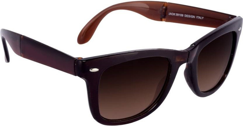 Damemoda Wayfarer Sunglasses(Brown)