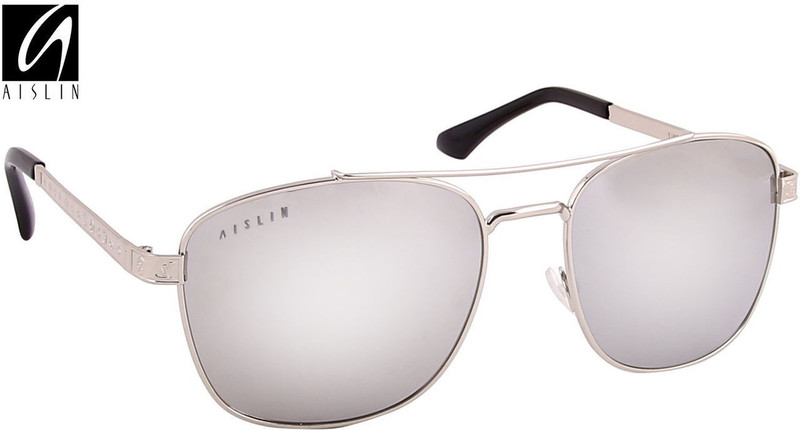 Aislin Rectangular Sunglasses(Silver) Aislin Rectangular Sunglasses(Silver)