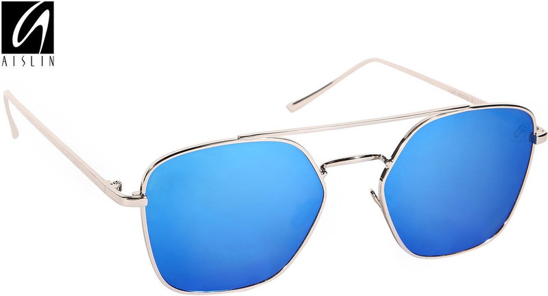 Aislin Rectangular, Oval Sunglasses(Blue) Aislin Rectangular, Oval Sunglasses(Blue)