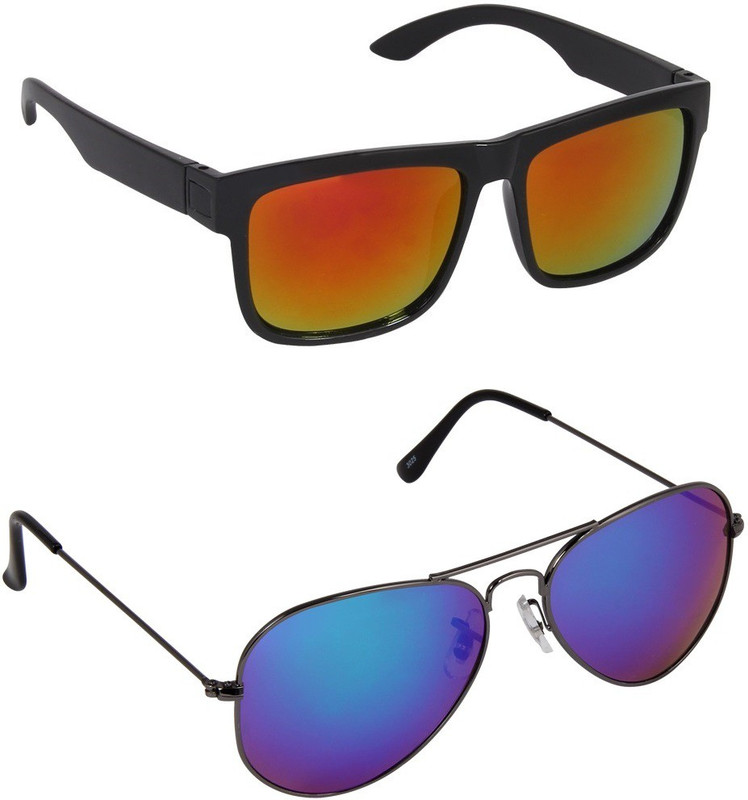 Nirosha Wayfarer, Aviator Sunglasses(Multicolor) Nirosha Wayfarer, Aviator Sunglasses(Multicolor)