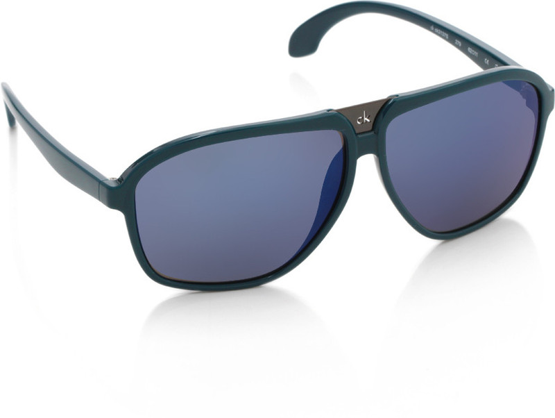 Calvin Klein Rectangular Sunglasses(Blue)