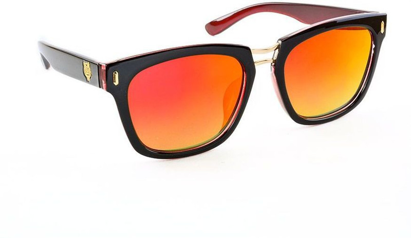 Stacle Rectangular Sunglasses(Red)