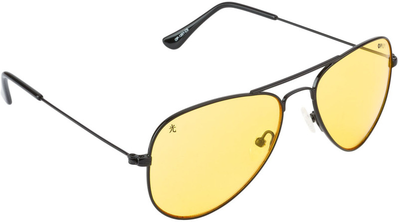 Opium Aviator Sunglasses(Yellow)