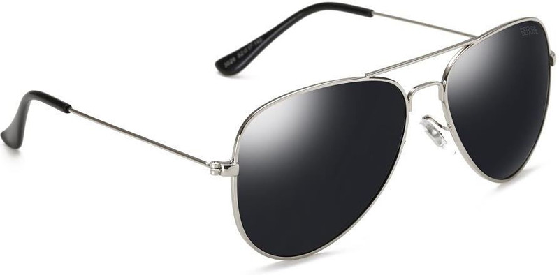 Beqube Aviator Sunglasses(Black)