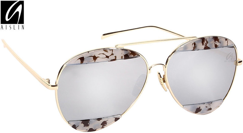 Aislin Aviator Sunglasses(Silver) Aislin Aviator Sunglasses(Silver)